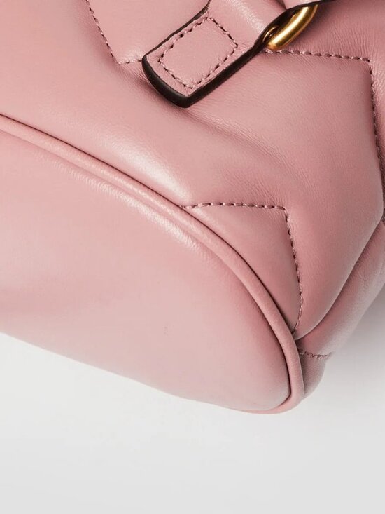 Gucci Pink Quilted Leather Marmont Backpack Bag main image 5
